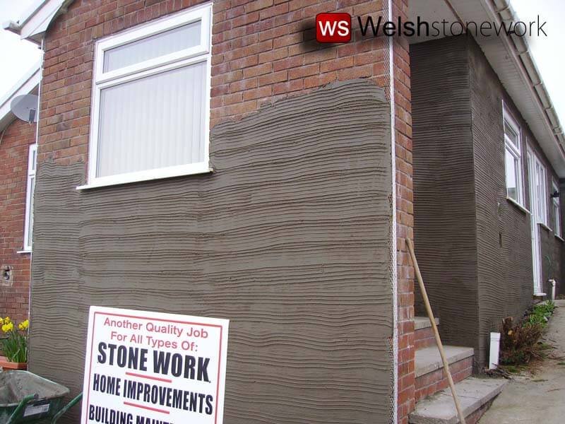 Professional Rendering Exterior Wall Render property Maintenance Cement